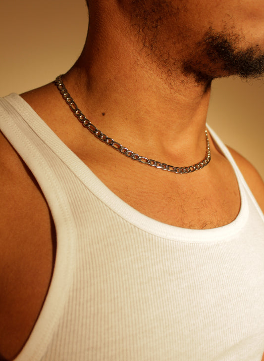 Clip Chain Silver Necklaces